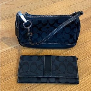 Coach Classic Monogrammed purse with wallet